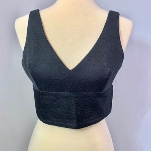 Zara black bustier top